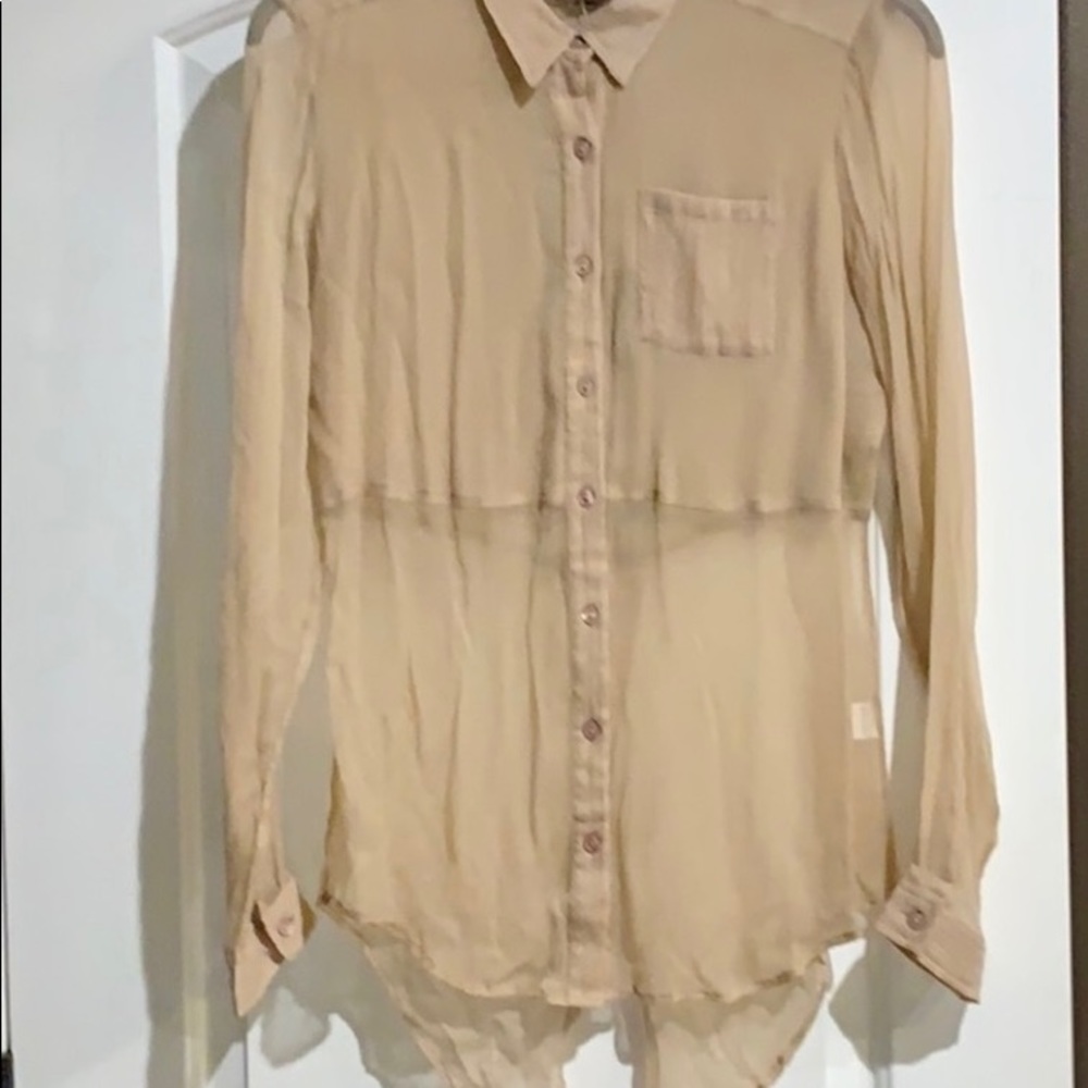 Chan Luu Long sleeve blouse size M NWT!